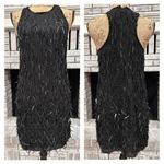 Club Monaco  Women's Beaded Embellished Sleeveless Triete Mini Dress Black Size 2 Photo 1