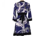 Forever 21 Purple black and white swirl kimono dress size medium Photo 1