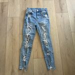 American Eagle  Women’s Curvy High Rise Stretch Jegging Crop Sz 0 Photo 1