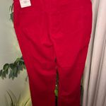 Lands' End  NWT Red Corduroy Mid Rise Straight Fit Size 18W Photo 4