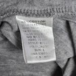 Umgee ‎ Heather Gray Striped & Solid Grommet Lace Tie Up Knit Tunic Dress L Photo 3