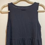 Pact  Relaxed Slub Knit Organic Cotton Henley Tank Midi Dress Black Size Small Photo 9