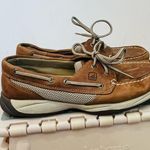 Sperry Top Sider woman’s size 8 Lace Boat Shoe Tan Photo 3