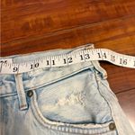 AGOLDE denim shorts women button fly cut off distressed summer cotton size 26 Photo 1