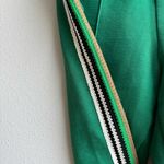 Lacoste Women’s Striped Knit Embroidered Side Green Lounge Pant Size 34 Small Photo 2
