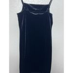 Hippie Rose Velour Black Mini Dress Sz L Spaghetti Straps Stretch Shimmer Goth Party New Photo 7