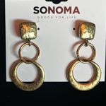 Sonoma Silver and Gold Bead Hoop Earrings Set Photo 2