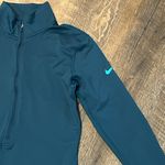 Nike Pro Dri-Fit Women's Quarter Zip Size Small Navy Blue Logo Swoosh Fitted Photo 1