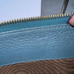 Chloé Calfskin Lily‎ Bow Long Zip Continental Wallet Blue Photo 11