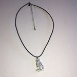 Kirks Folly Sparkling Rhinestone Cat Pendant Necklace Black Photo 2