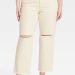 Universal Threads High Rise Off-White Vintage Straight Jeans Photo 5