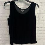 Ellen Figg Vintage black velvet cami tank top size 14 USA made dark romance emo Photo 7