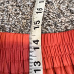 ZARA  Orange Satin Wide Leg Pull On Pants Womens S High Rise Casual Boho Fall Photo 2