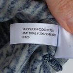 Ralph Lauren Lauren  Womens Linen Blend Geometric‎ V Neck Top Size XL Blue Artsy Photo 5