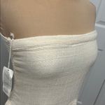 Jen's Pirate Booty Jen’s Pirate Booty Cream Gauze Strapless Maxi/Midi Dress Photo 4