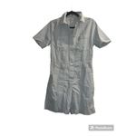 Everlane ✨ The Cotton Weave Pinstripes Sz. 4 Romper✨ Photo 6