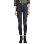 7 For All Mankind High Waist Luxe Vintage Aubrey Jean Washed Black Size 27 Photo 2