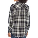Gap Ladies Boyfriend Black Plaid Relaxed Fit Flannel Shirt size XL Photo 1