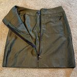 Etcetera  Gold Black Metallic Full Front Zip & Pockets Pencil Skirt Size 4 Photo 1