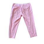 J.Crew Women's Pink 100% Cotton Trousers 14 Tapered Leg Pant Soft Twill Photo 4