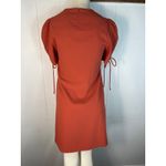 See By Chloe SEE BY CHLOÉ Ruched Sleeve Mini Shift Dress in Pepper Red. Size 38 or US 6 Photo 3
