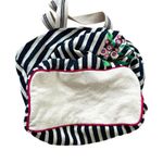 Chloe & Lex Womens Embroidered Striped Tote Floral Blue Photo 3