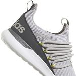 Adidas Gray Sneakers with Yellow Accents. Lite Racer Adapt 3 Photo 5