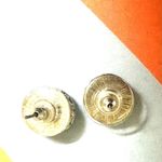 White House | Black Market  silver tone black faceted stud earrings Photo 3