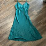 Japna  Slip Midi Dress Dark‎ Green Side Slip Size Medium Sexy cocktail Photo 6