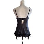 Victoria's Secret Sexy Little Thing Babydoll Lingerie Pink Bow Ruffle Trim Garter Photo 5