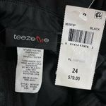 Teeze Me SZ 24 Jumpsuit Ruffled One-Shoulder V-Neck Pockets Wide Leg Stretch New Photo 6