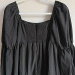 Exlura  Women’s Square Neck Dress Long Puff Sleeve A-Line Casual Short Mini Dress Photo 6