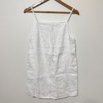 Reformation  Kienna Linen Mini Dress Size XS White Short Beach Bride Cami Photo 1