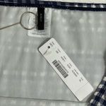 J.Crew NWT Gingham High Waisted Bikini Bottoms Navy White Size XL Photo 7