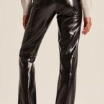 Abercrombie & Fitch NWT Curve Love Dark Blue Vegan Leather Pants- 32 / 14 Photo 1