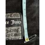 Juicy Couture Black/Tan Monogram Zip Wallet Pockets Card Slots Designer Photo 2