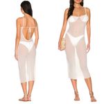 We Wore What  Sheer White Scoop Back Maxi Dress NEW Photo 2