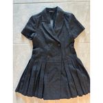 House of Harlow 1960 Dress Womens Medium Black Tweed Career Quiet Luxury Preppy Black Photo 2