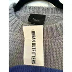 Urban Outfitters Outfitters Lumiere Blue/Gray Crew Neck Colorblock Sweater size M NWT Photo 3