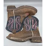 Ariat 9.5 B Womens Boots Brown Leather Western Cowboy Embroidered Detail Photo 6