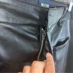 Anthropologie  Maeve Colette Faux Leather Crop Wide Leg Pant in Black Size 32 Photo 4