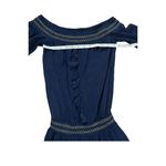 Lilly Pulitzer  Joelle Off Shoulder True Navy Blue Mini Dress size XXS Photo 7