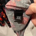 Torrid  black floral roses smocked high low tunic mini dress vneck button front Photo 5