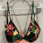 Dixxon NWT black tropical triangle bikini top swim surf pool Gili tanning suit Pink Size XL Photo 0
