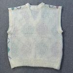 Vintage Carriage Court Pastel Argyle Sweater Vest Pink Green White Size Small Photo 5