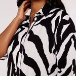 Apricot Zebra Oversized Hi/Lo Dress Size 6, $28, B53 Photo 1