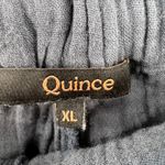 Quince  Womens Gauze Cotton Pull-On Pants Navy Blue XL Organic Cotton Lounge Photo 3