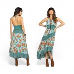 Free People Intimately Gabriela Patchwork Halter Maxi/ Midi Slip Dress XS Photo 1
