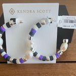 Kendra Scott Rachel Purple Howlite Pearl Mix Hoop Earrings NWT Photo 2