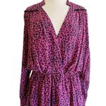 Zadig & Voltaire Reveal Leopard Print Dress Hot Pink Black MSRP $398 Large NWT Photo 7